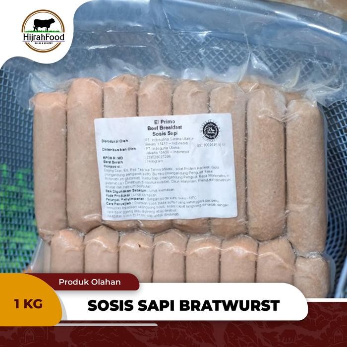 

Pilihan- Sosis Sapi / Beef Sausage Bratwurst Breakfast (Qty. 1 Kg)