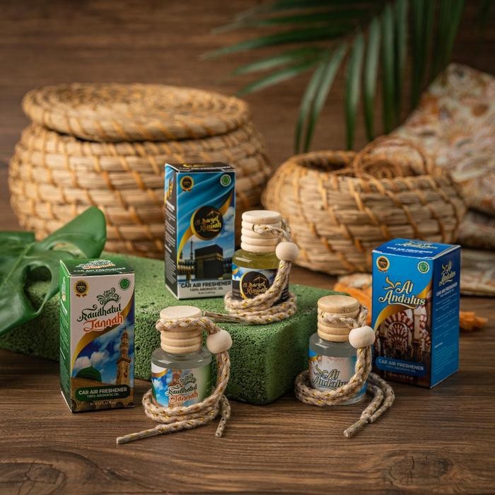 Ready Parfum/Pengharum Mobil Islami Kiswah, Raudhah, dan Andalus boxes parfum