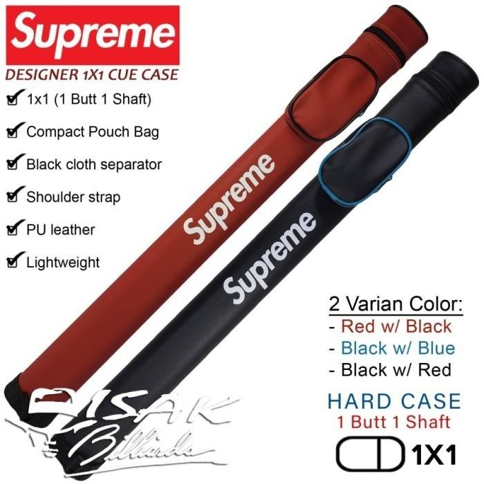 Supreme 1X1 Case Red- Tas Stick Hard Cue Sarung Stik Billiard
