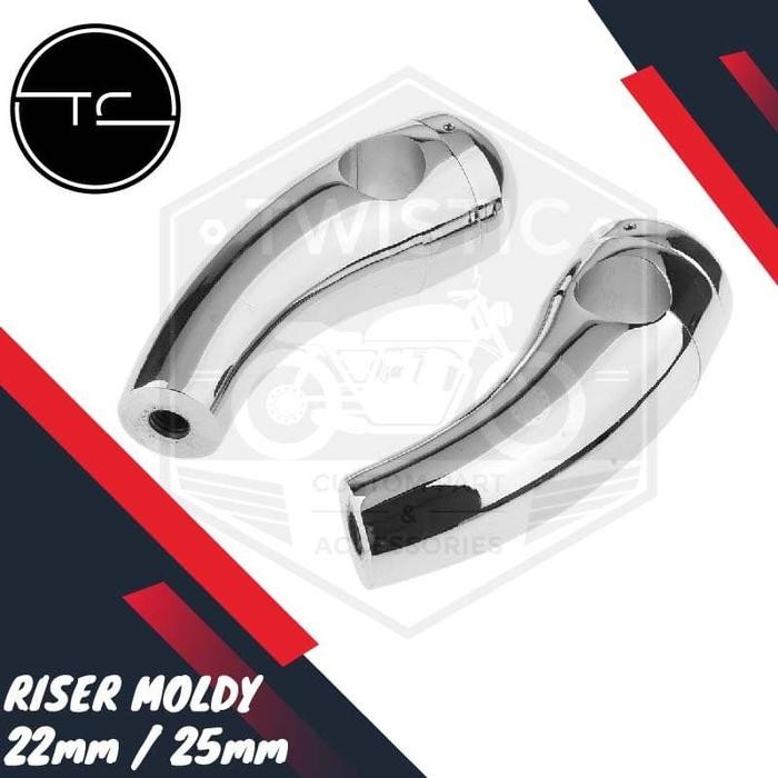Diskon Raiser Riser Peninggi Stang Motor Custom Moldy Chopper Bobber Benelli