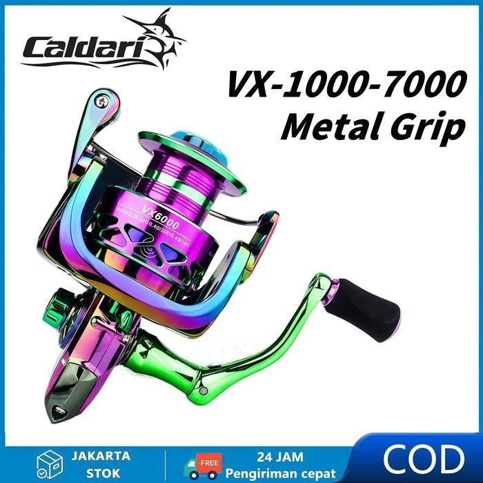 Caldari Fishing Reel Original Spinning Reel Metal Spool Pancing Braking Force Mesin Casting Fishing