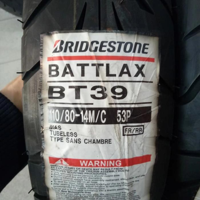 PAKETAN BAN LUAR BATTLAX BT39 UK 110/80-14/SC UK 140/70-13 ADV 150