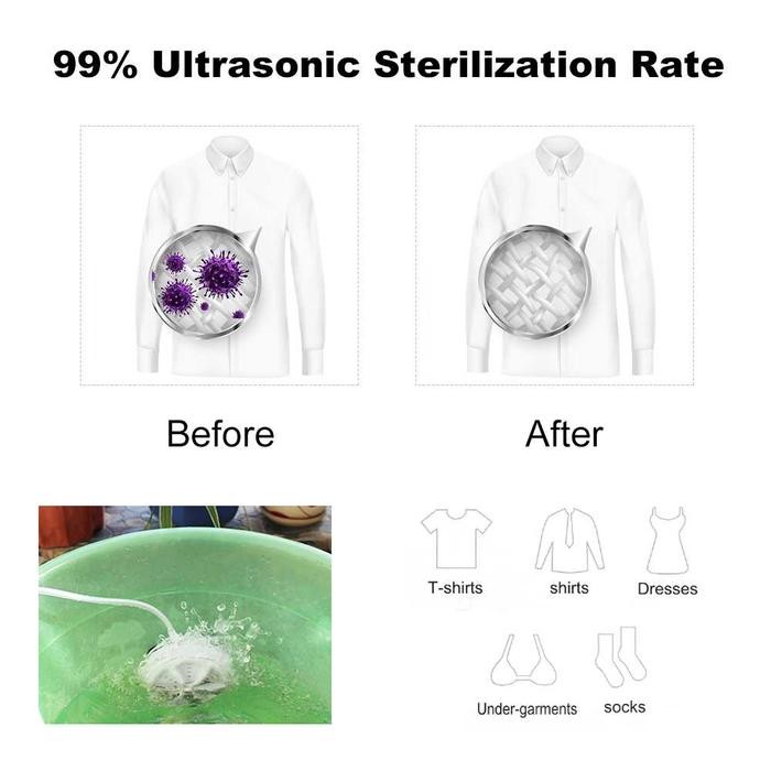 Mesin Cuci USB Mini Portable Bak ember Washing Machine Ultrasonic