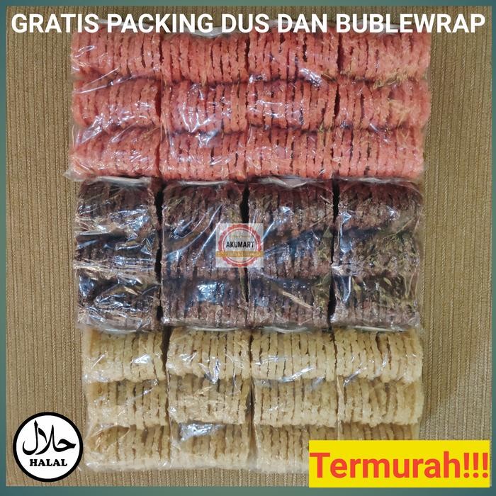 

New RENGGINANG MENTAH 30 pcs Ketan Hitam Terasi Bawang Murah