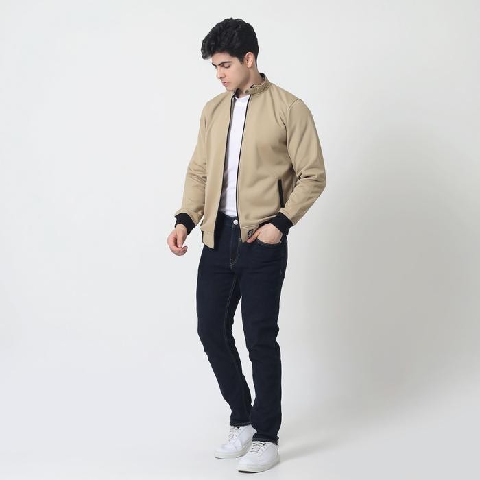 d&f Jaket Bomber Pria - Khaki