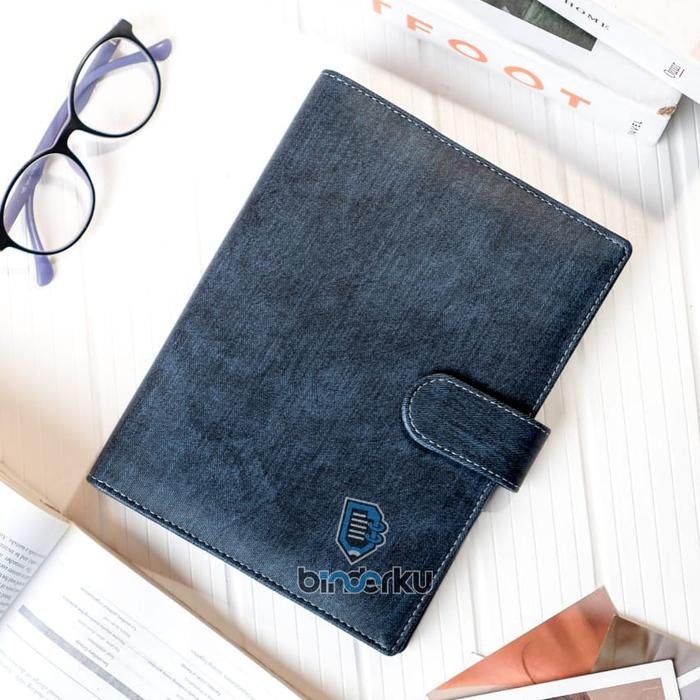 

Binderku Binder Jeans Binder Denim Kulit Sintetis Premium A6 6Ring A5 20Ring B5 26Ring