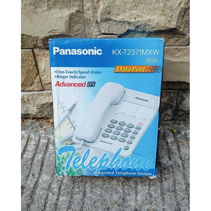 Pilihan- Mjs Pesawat Telepon Rumah Kantor Panasonic Kx T 2373 Mxw Putih