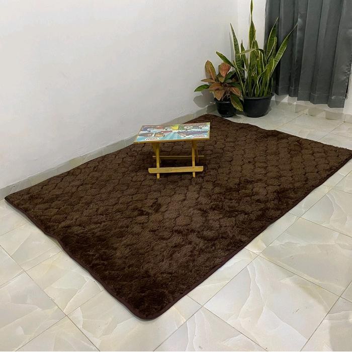Pilihan- Karpet Bulu Rasting 150X200Cm/Karpet Minimalis Modern/Karpet Bulu Rasfur 150X200Cm