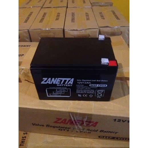 Pilihan- Promo Aki Sepeda Listrik Zanetta 12V 12Ah / Aki Ups / Aki Solar Cell
