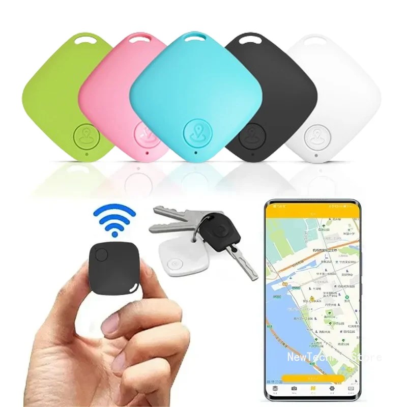 

Mini Bluetooth 5.0 Tracker Antilost Device Round Pet Kids Bag Wallet Tracking Smart Finder Locator