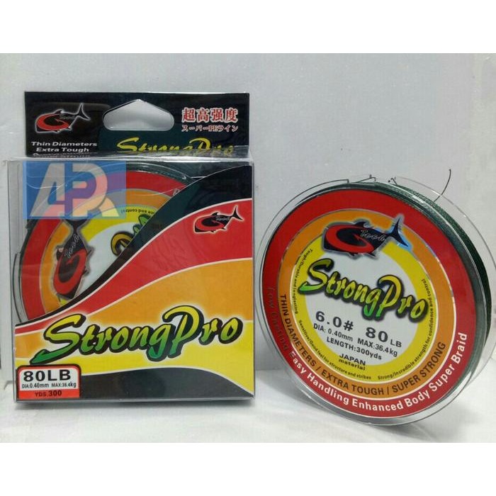 PE G-TECH STRONG PRO 300YDS-80LB(GREENMOST) (TERBAIK) (TERBARU) (TERMURAH)
