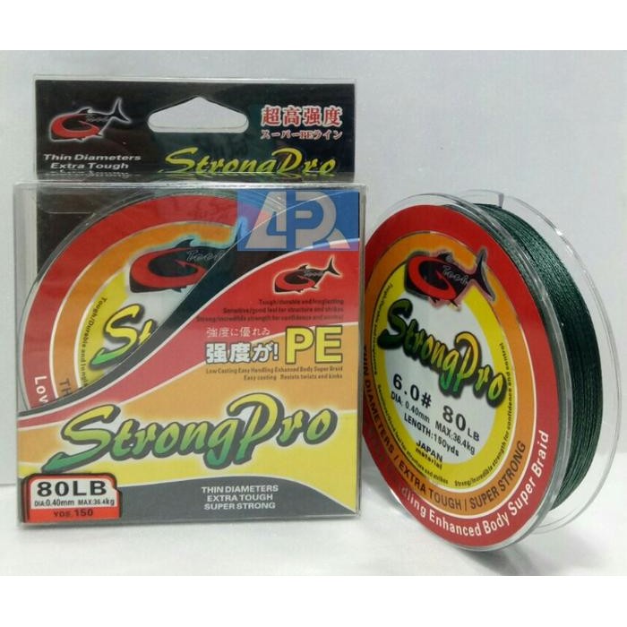 PE G-TECH STRONG PRO 150YDS-80LB(GREEN) (TERBAIK) (TERBARU) (TERMURAH)