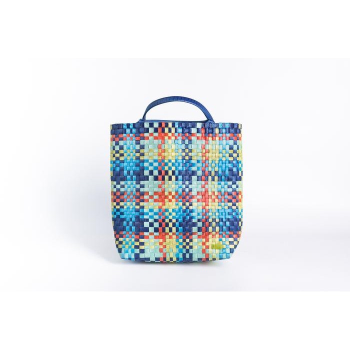 SALE Tas Belanja Wanita/Tas Anyaman "Artisan Potrait Tote in Sunset Green"