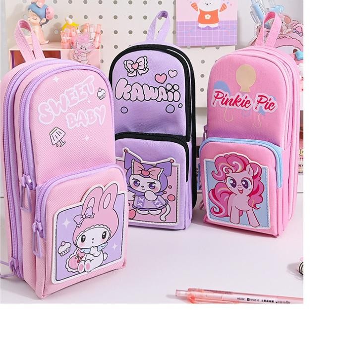 

PROMO! Tempat Pensil Kapibara Kartun Yang Lucu 6 Lapis Pencil Case Kapasitas Besar Multifungsi Tahan