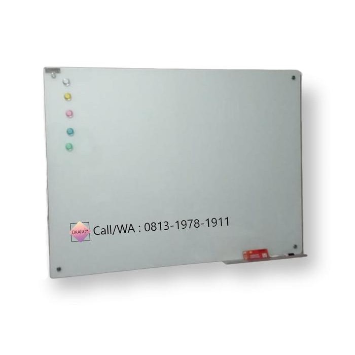 

Glassboard / Papan Tulis Hanging Kaca Type Magnetic Uk. 100 x 130 cm