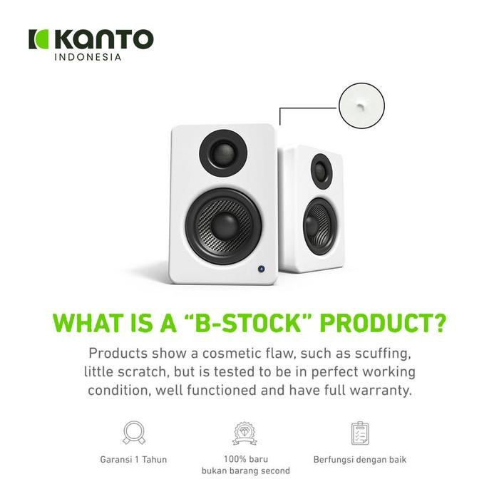 [B-Stock] Kanto YU2 YU 2 - Powered Bookshelf Speaker w/ Phono Pre-amp