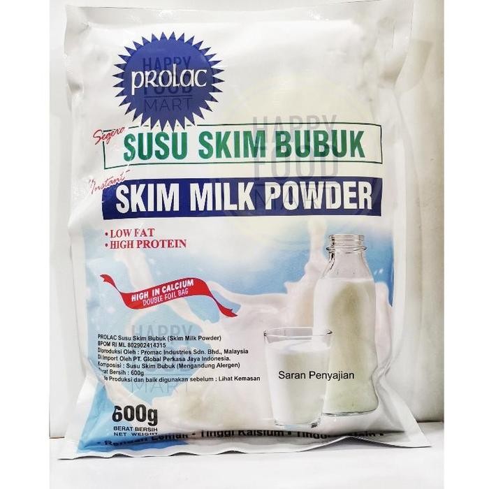 NEW NEW NEW [BPOM RI] Prolac Susu Skim Bubuk 600 Gram/Skim Milk Powder Low Fat High