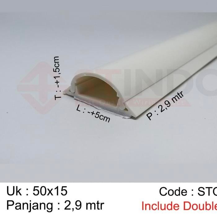 kabel duck / floor duck /duck lantai 50x15. berikut lem