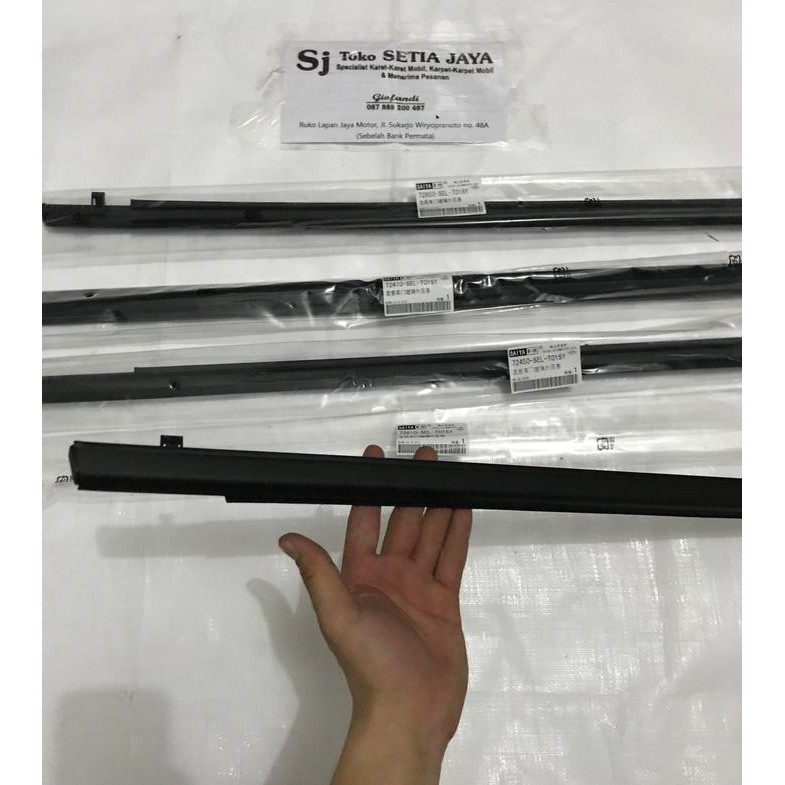 Asli.. Pelipit Kaca Luar Honda City 2003-2008/ Weather Strip Honda City