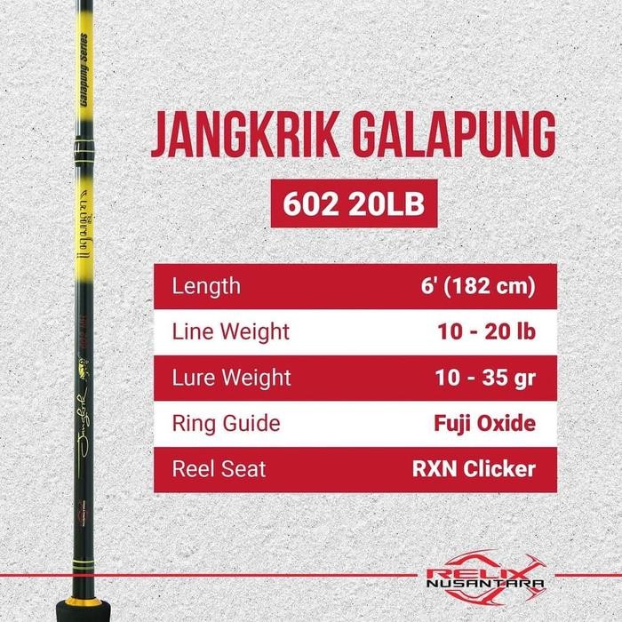 New Product Joran Jangkrik Galapung 602 20 Lb