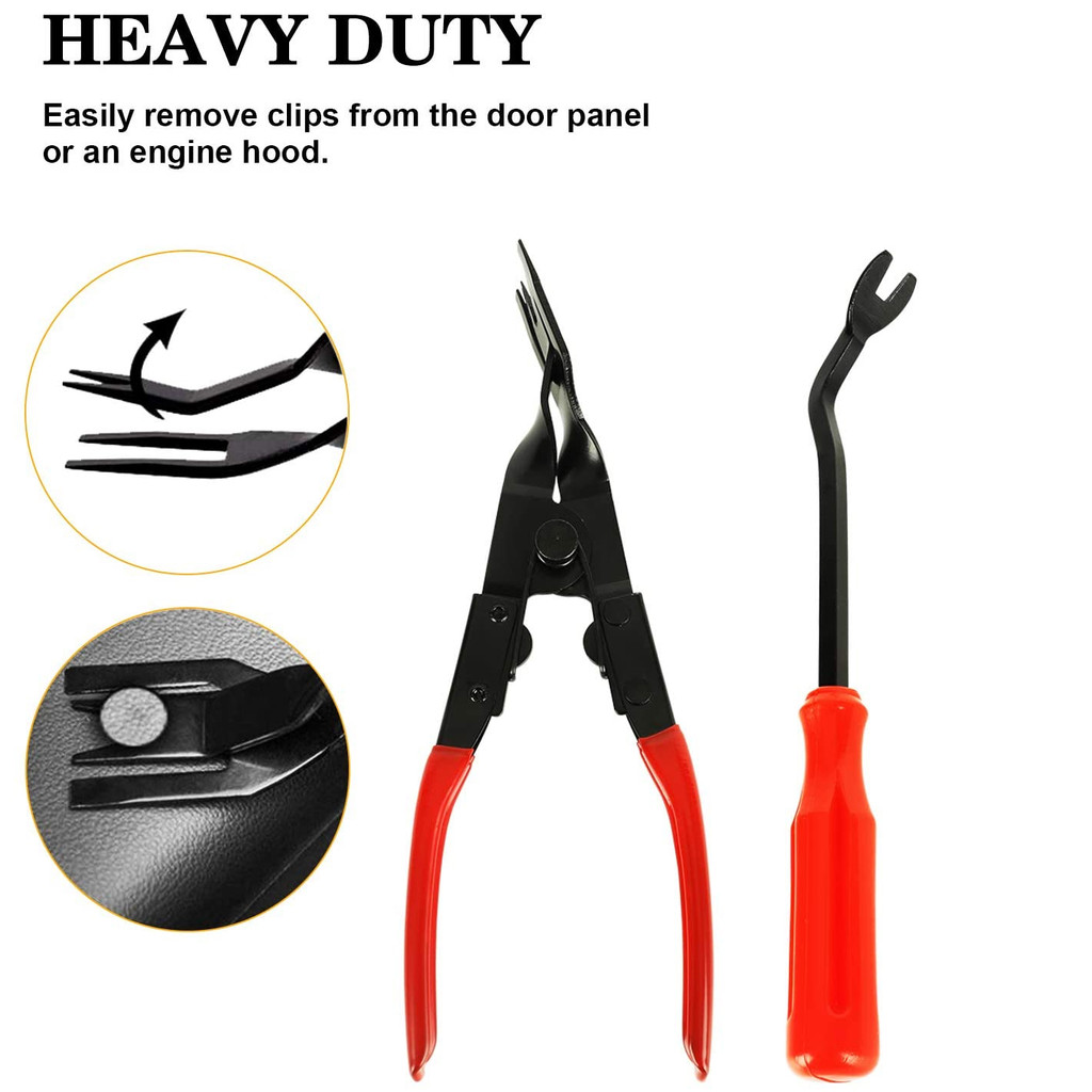 IMPORT Car Door Clip Panel Trim Removal Tool Trim Clip Removal Pliers Van Door Fastener Dash Install