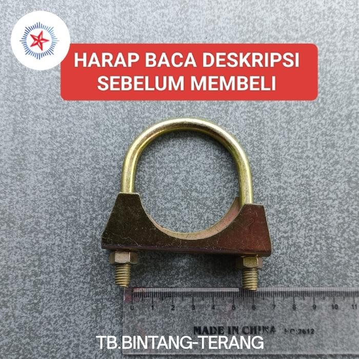 KLEM CLAM PIPA BESI U BOLT 2" INCH