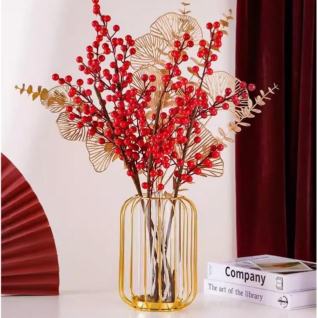 Vas bunga besar mewah tempat bunga dan hiasan meja hiasan ruang tamu pot bunga hias / Bouquet bunga