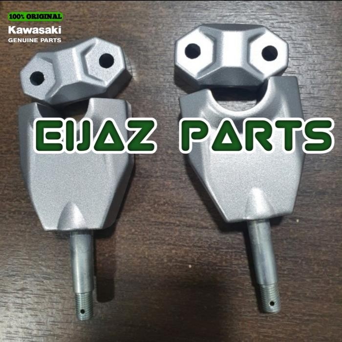 Raiser Dudukan Stang Setang Warna Silver Klx 150 Bf Original Kawasaki