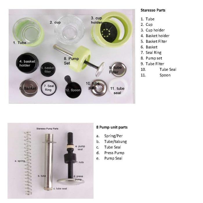 Sparepart Staresso SP-200 Espresso Coffee Maker