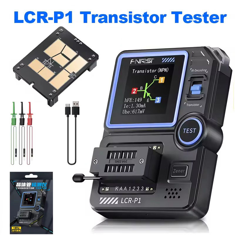 Terbaik FINIRSI LCR-P1 Transistor Tester Diode Triode Transistor Capacitance Meter Resistance LCR ES
