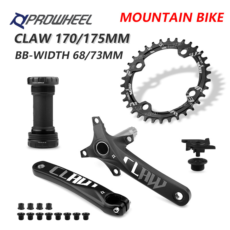 PROWHEEL 104BCD 175mm 170mm Cranks 30/32/34/36/38/40/42/44/46/48/50/52T Sprocket with Bottom Bracket