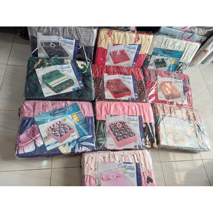 5ihu Sprei Rumbai Bantal Busa ( Rbb ) California By My Love Ukuran 180 X 200