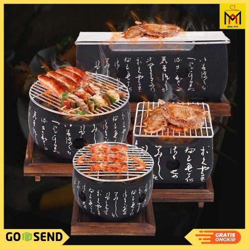 Tungku Aluminium Panggangan Oven Barbeque Mini Japanese Grill Stove