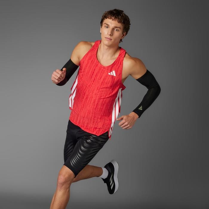 ORIGINAL Baju Lari Pria Adizero Running Singlet - JF3462 READY STOCK