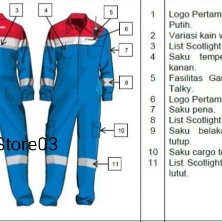 Limited Wearpack Nomex Pertamina/Coverall Nomex Pertamina Terlariss 