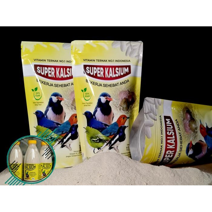 ces0- Super Kalsium 500Gr Vitamin Nutrisi Wajib Untuk Ternak Burung Murai