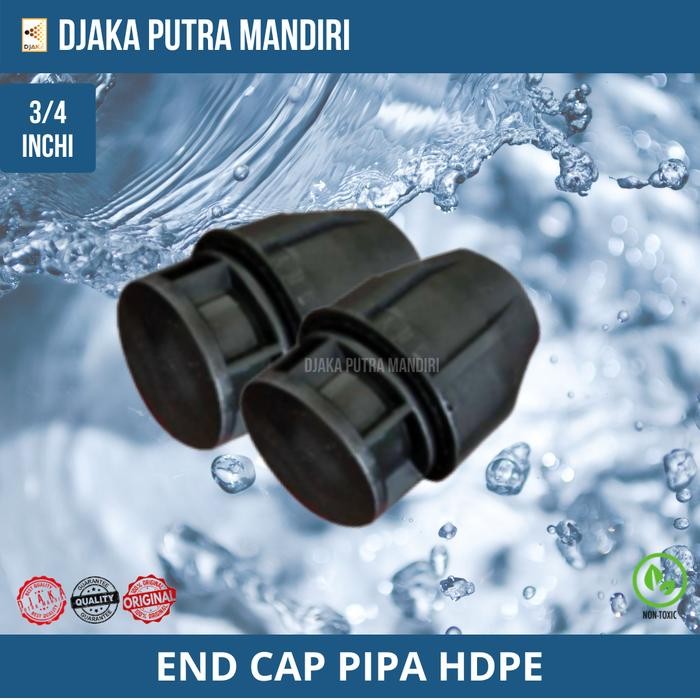 /////] END CAP PIPA HDPE - DOP PIPA HDPE 3/4 INCHI