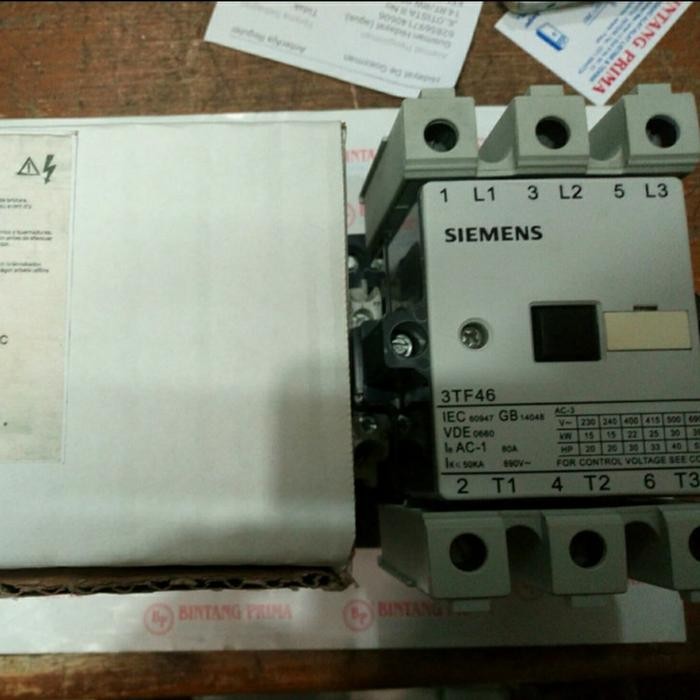 Paling Baik Contactor / Kontaktor Tipe 3Tf46-22-0X Siemens 110V Ac Terlariss 
