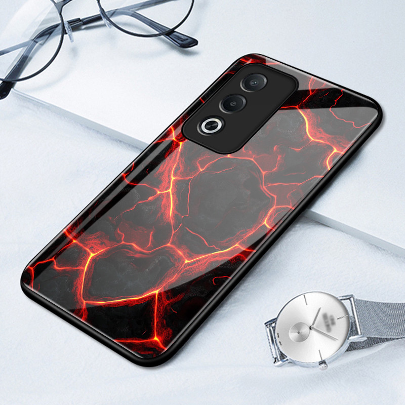 Casing Hp Untuk OPPO A3 Pro 5G A80 5G Case Casing HP Softcase Kaca Cangkang Keras Silikon Tepi Lembu