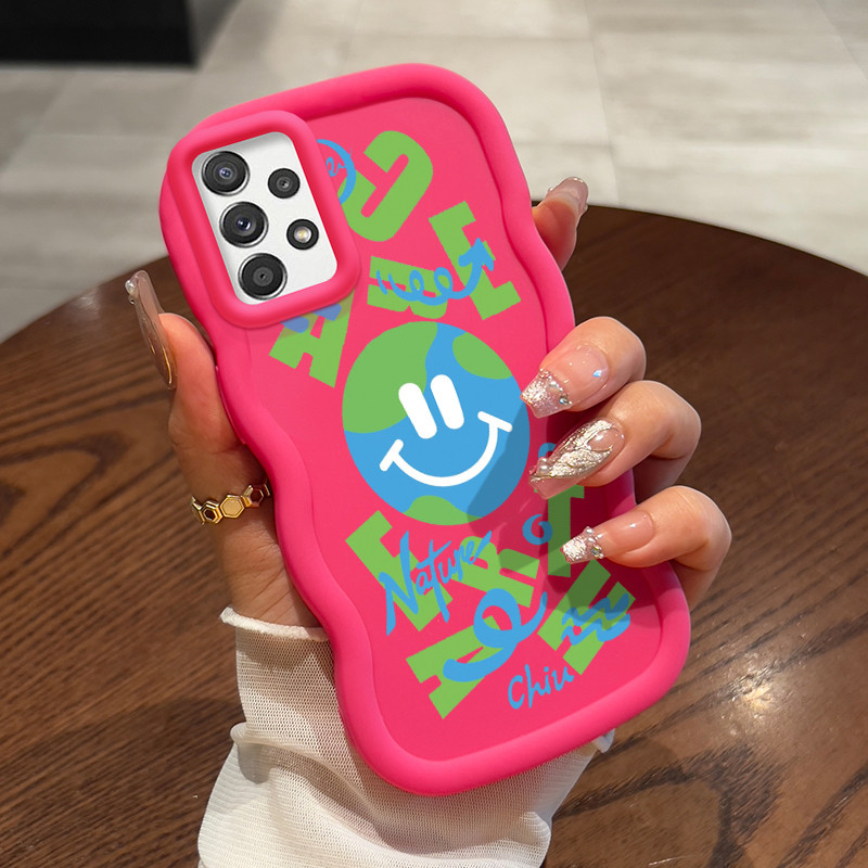 Casing Untuk Samsung A52 4G A52 5G A52s Case Casing tas emosi sederhana pola HP Cesing lunak Silikon