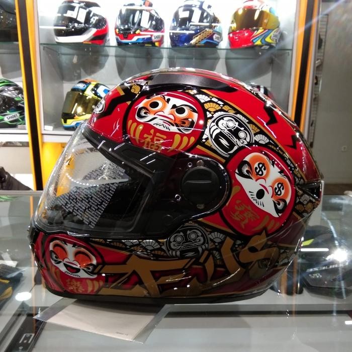 HELM ZEUS 811 BLACK AL35 RED I HELM FULL FACE ZEUS