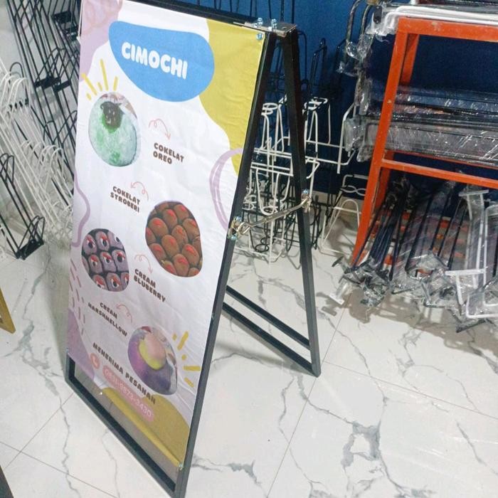 Rangka Untuk Banner / Standing Banner Dari Besi Hollow Terlaris