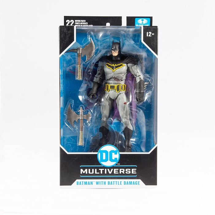 Ready mcfarlane batman with battle damage
