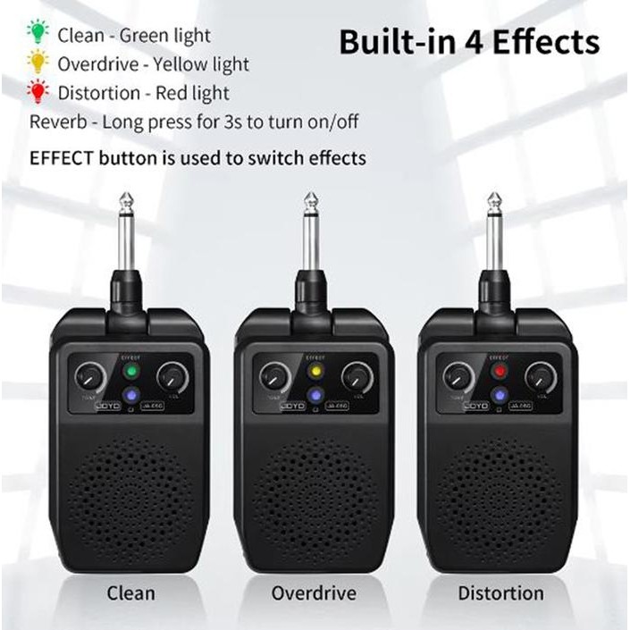 27r7- Joyo Ja-05G Plug & Play Amplifier Gitar Portable 5W Ampli