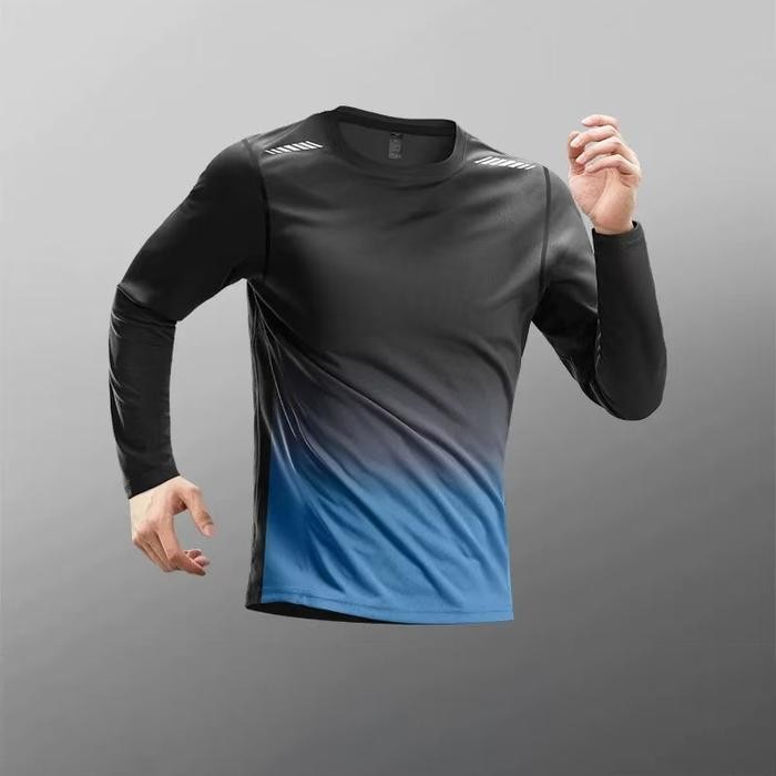 ohxi- Kaos Lengan Panjang Pria Training Dry Fit