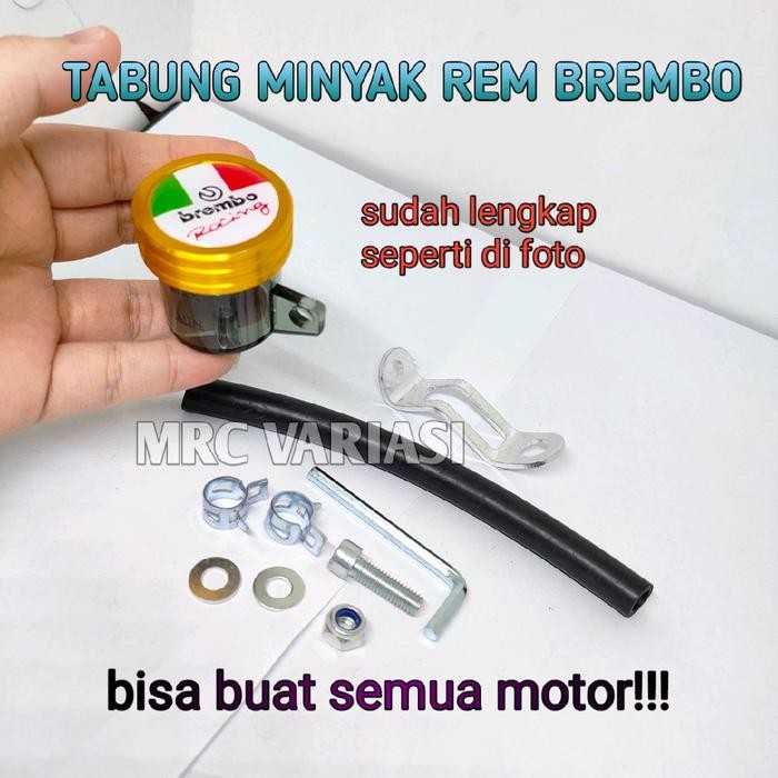 ASLI TABUNG MINYAK REM BREMBO SUDAH LENGKAP SELANG BREKET BOUSHING BAUT DLL SEMUA MOTOR BISA PAKAI