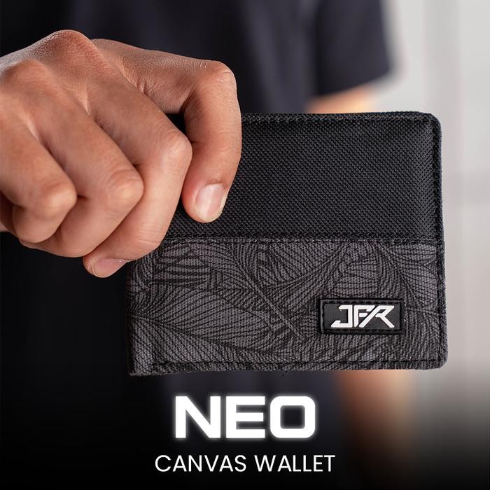 Jfr Neo Wallet - Dompet Pria Bahan Kanvas Army Jp62
