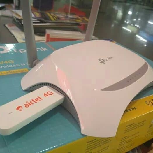 Bundling Router TP-LINK MR3420 + USB Modem 4G E3372 Airtel