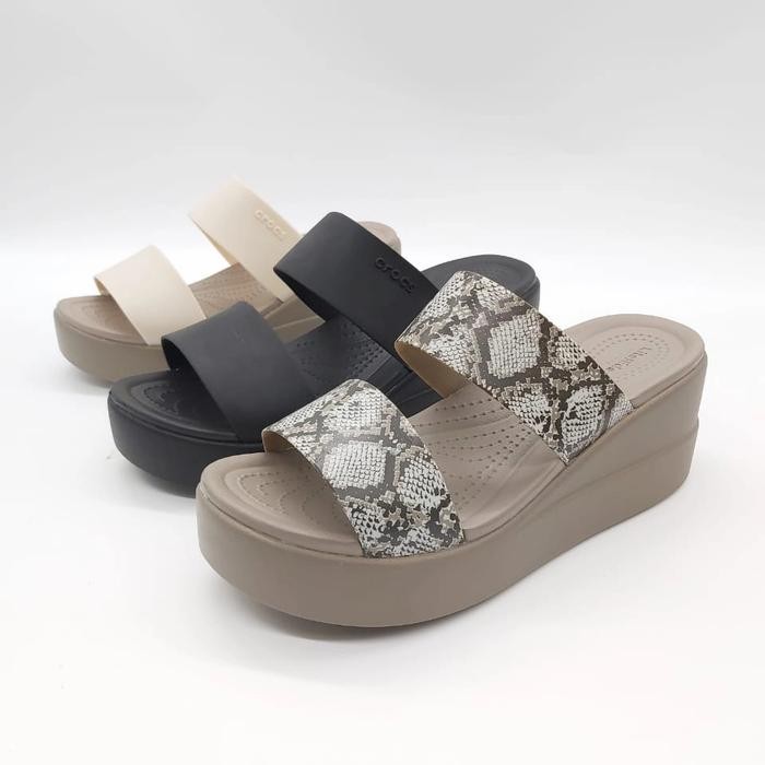 Ready Sandal Crocs Brooklyn Mid Wedges Sandal Crocs Wedges Sandal Woman