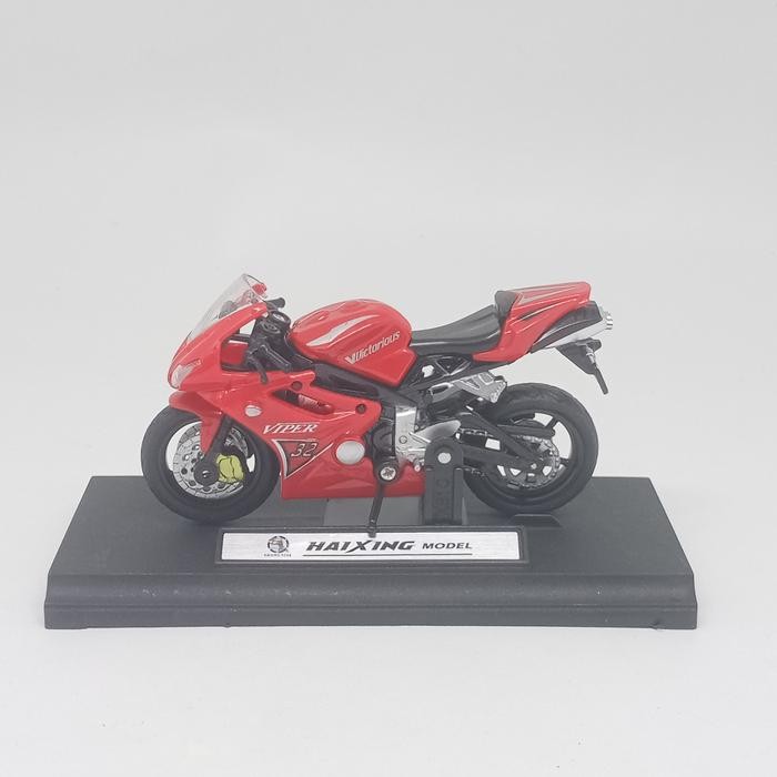 Diecast Motor Balap Mainan Miniatur Motor Sport